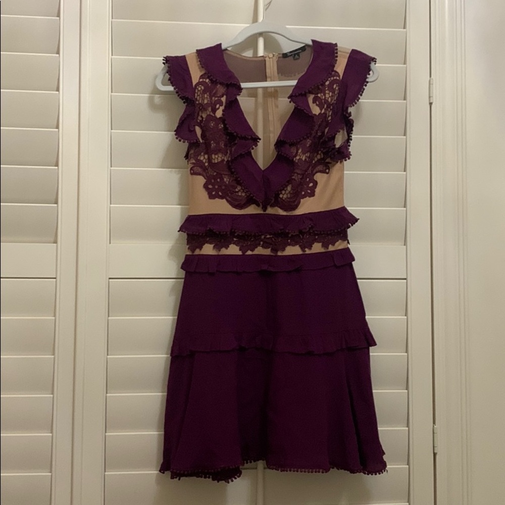 Burgundy dress